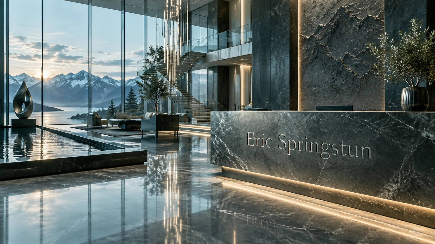 Layered modern interior representing source hierarchy and context